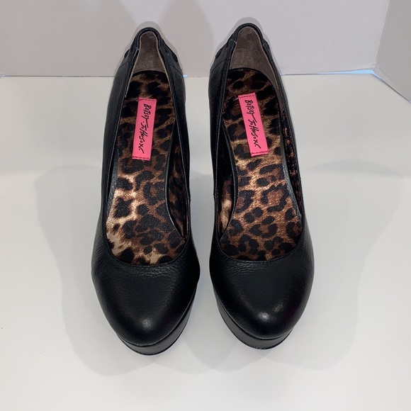 Betsey Johnson Black Wedges - Picture 4 of 5